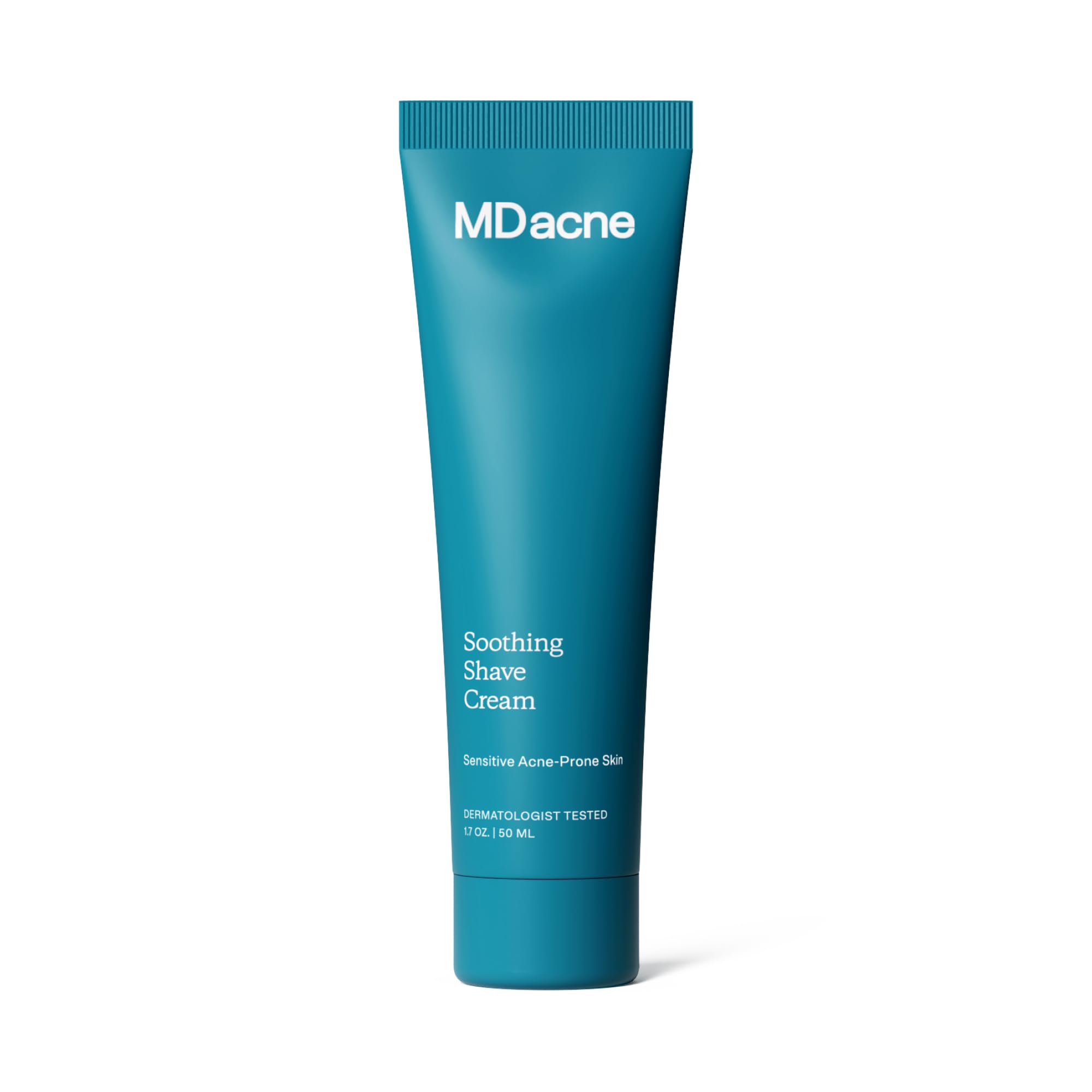 MDacne Shaving Cream for Acne-Prone Skin - Soothing, Oil-Free, Eliminates Razor Burn, Cuts & Infections - Reduce Skin Irritation