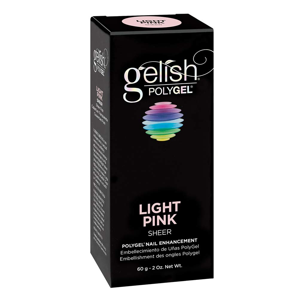 Gelish PolyGel Brand Nail Enhancement, Acrylic Nails, Nail Tips For Acrylic Nails, Acrylic Nail Tips, Light Pink, 2 oz