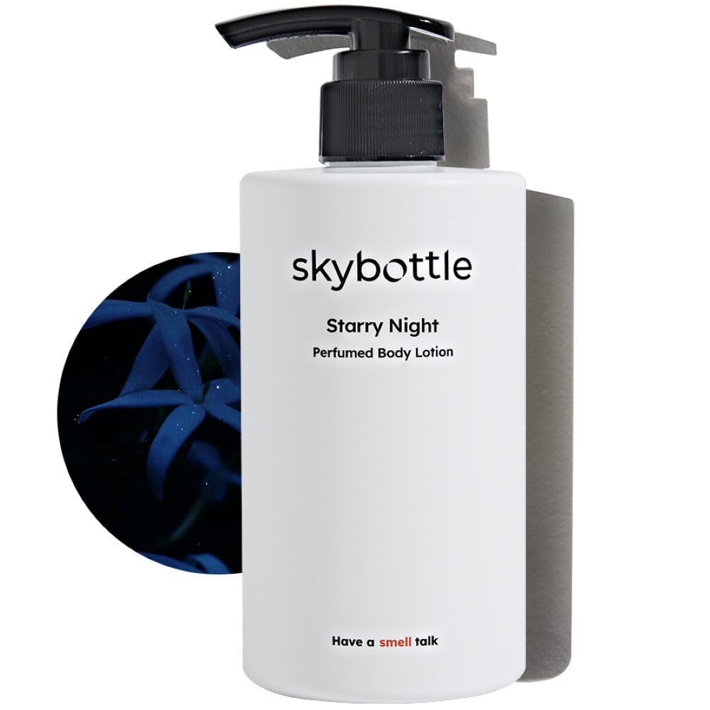 Skybottle Perfumed Body Lotion With Pump, Fast Absorbing, Korean Skin Care, Bergamot, White Rose Scented Lotion For Women & Men,