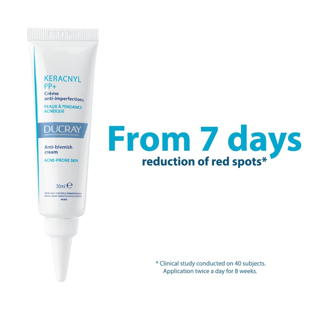 Ducray Keracnyl Pp+ Creme Anti- Imperfections 30 Ml- Anti-Blemish Cream For Acne-Prone Skins