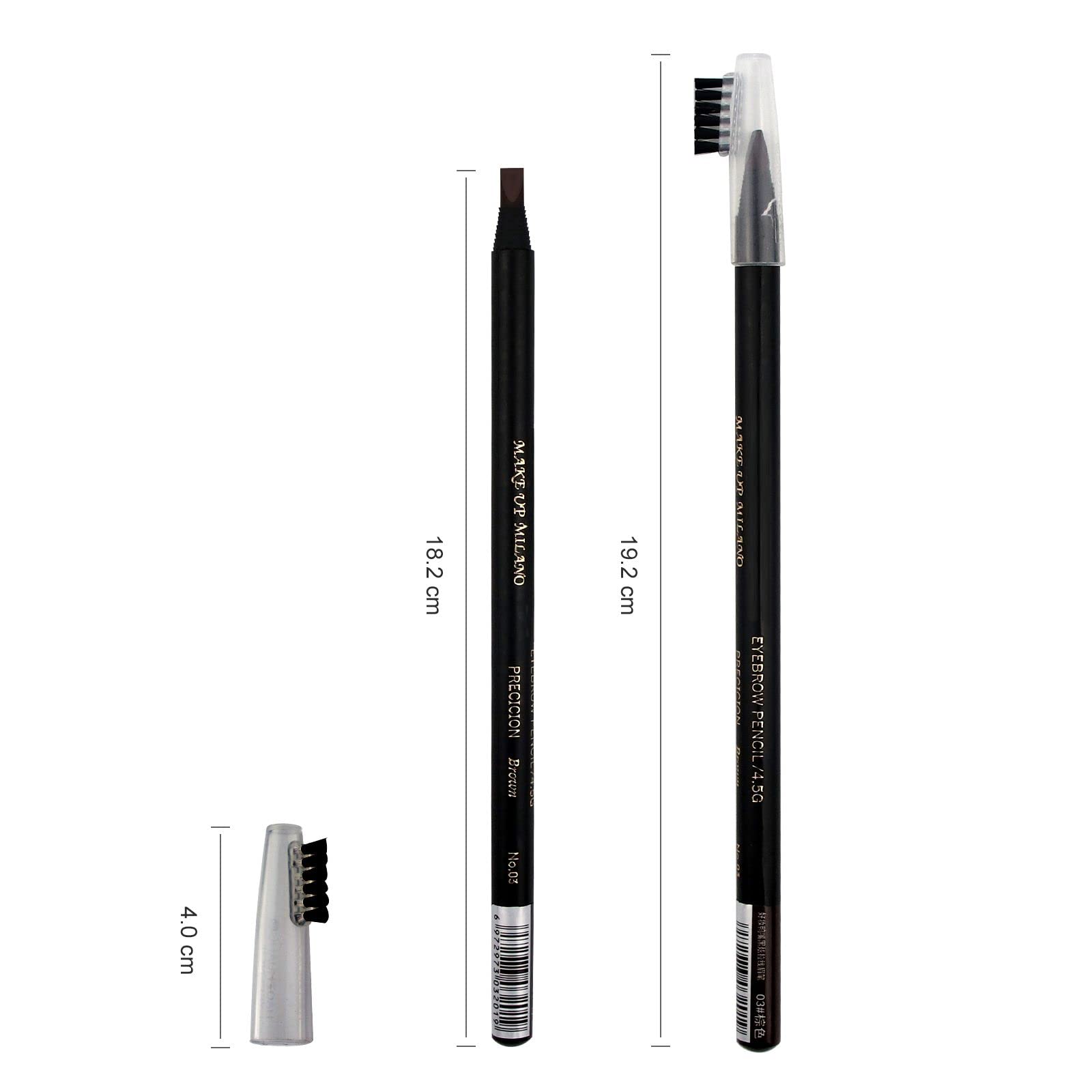 Guapa Microblading Eyebrows Pencil Waterproof Pull Cord Peel-Off Brow Pencil Set For Marking, Filling And Outlining, Tattoo Make