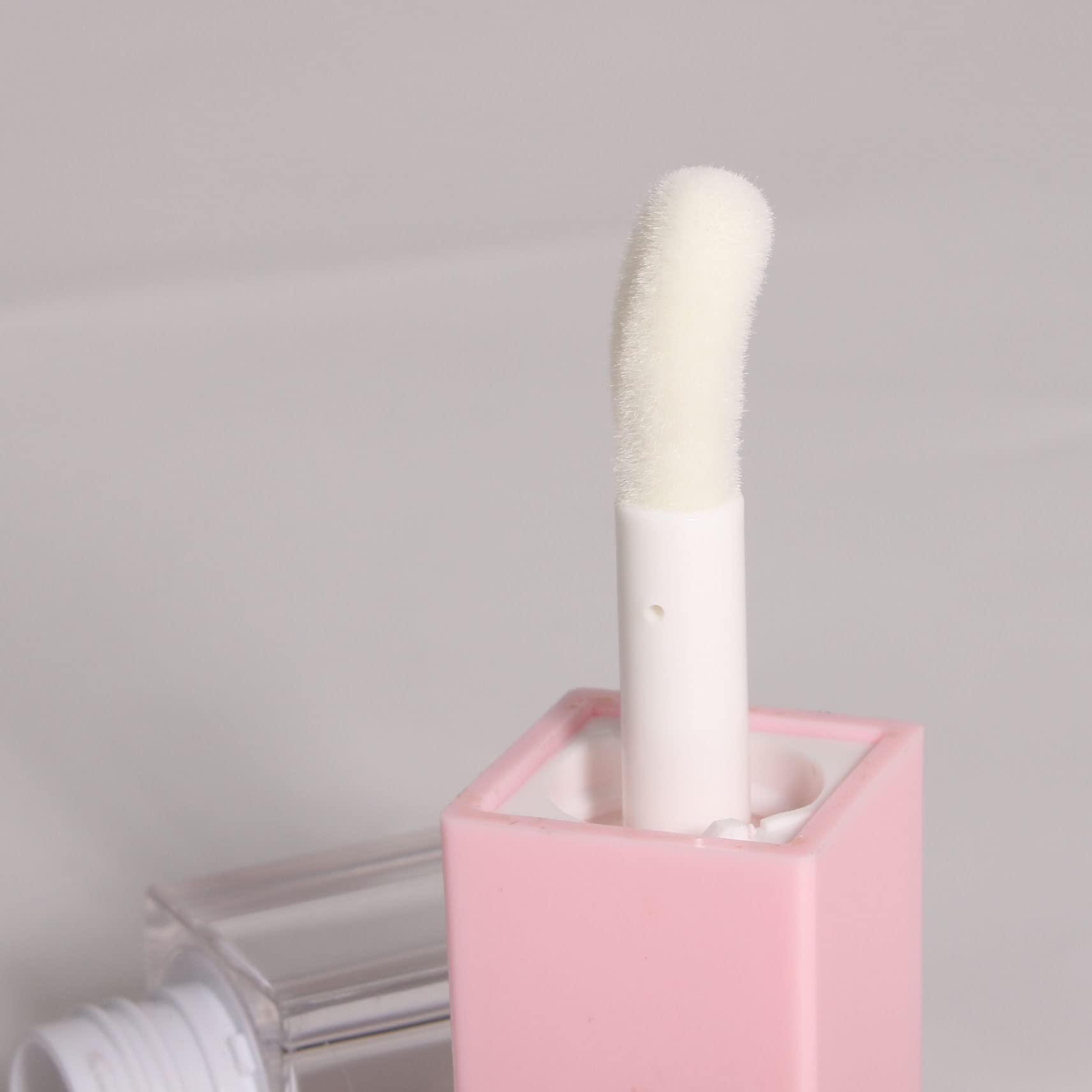 24Pcs 5Ml Empty Square Pink Lipgloss Tubes Bulk Wholesale With Big Wand Lipgloss Containers