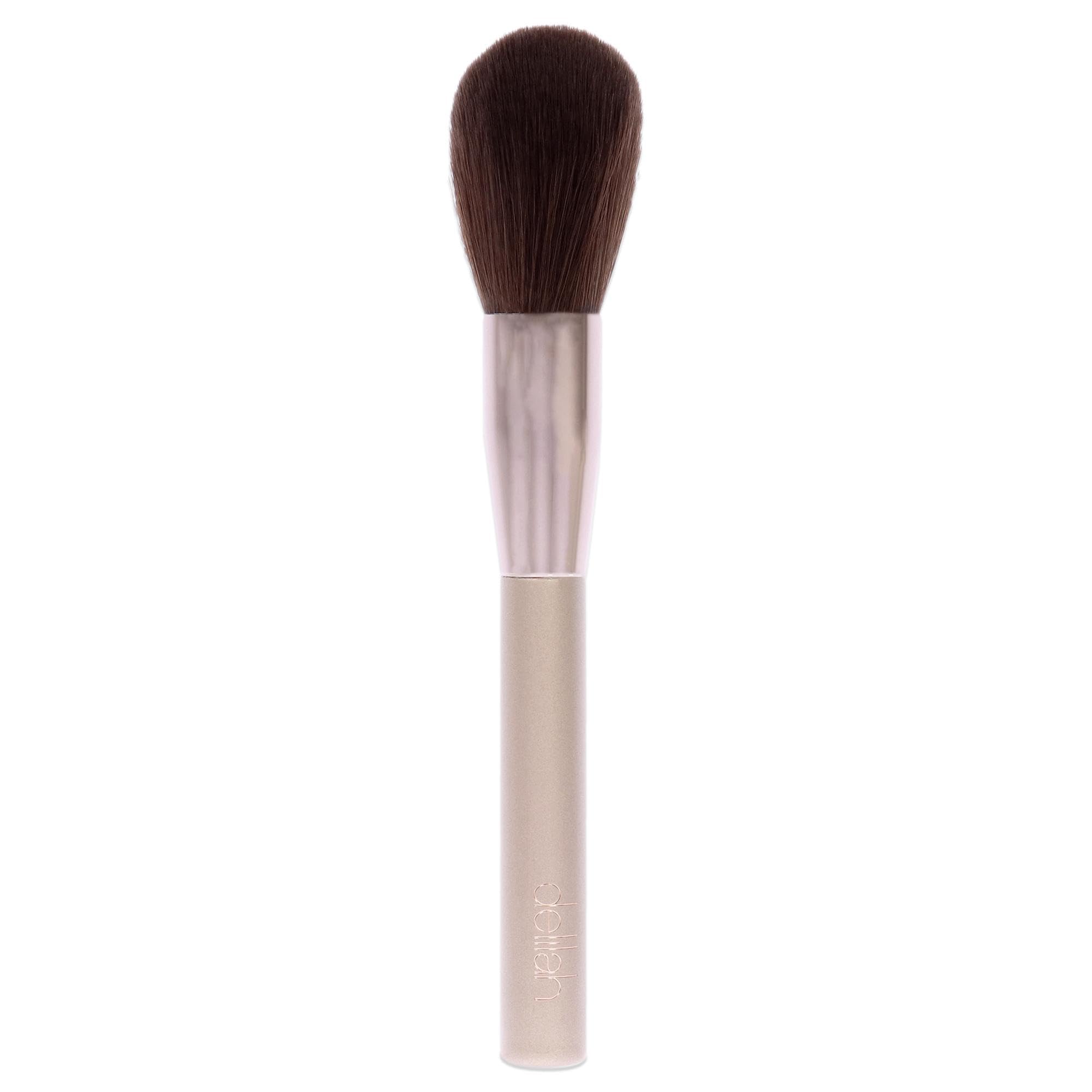 Delilah - Blusher/Highlighter Complexion Tapered Makeup Brush - Wooden Handle - Long Synthetic Fibres - Cheek Blush, Translucent