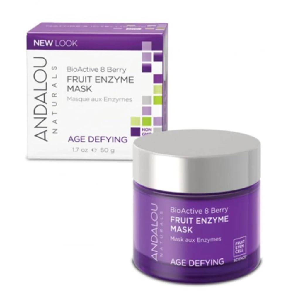 Andalou Naturals BioActive 8 Berry Enzyme Mask AgeDefying  1.7 fl oz
