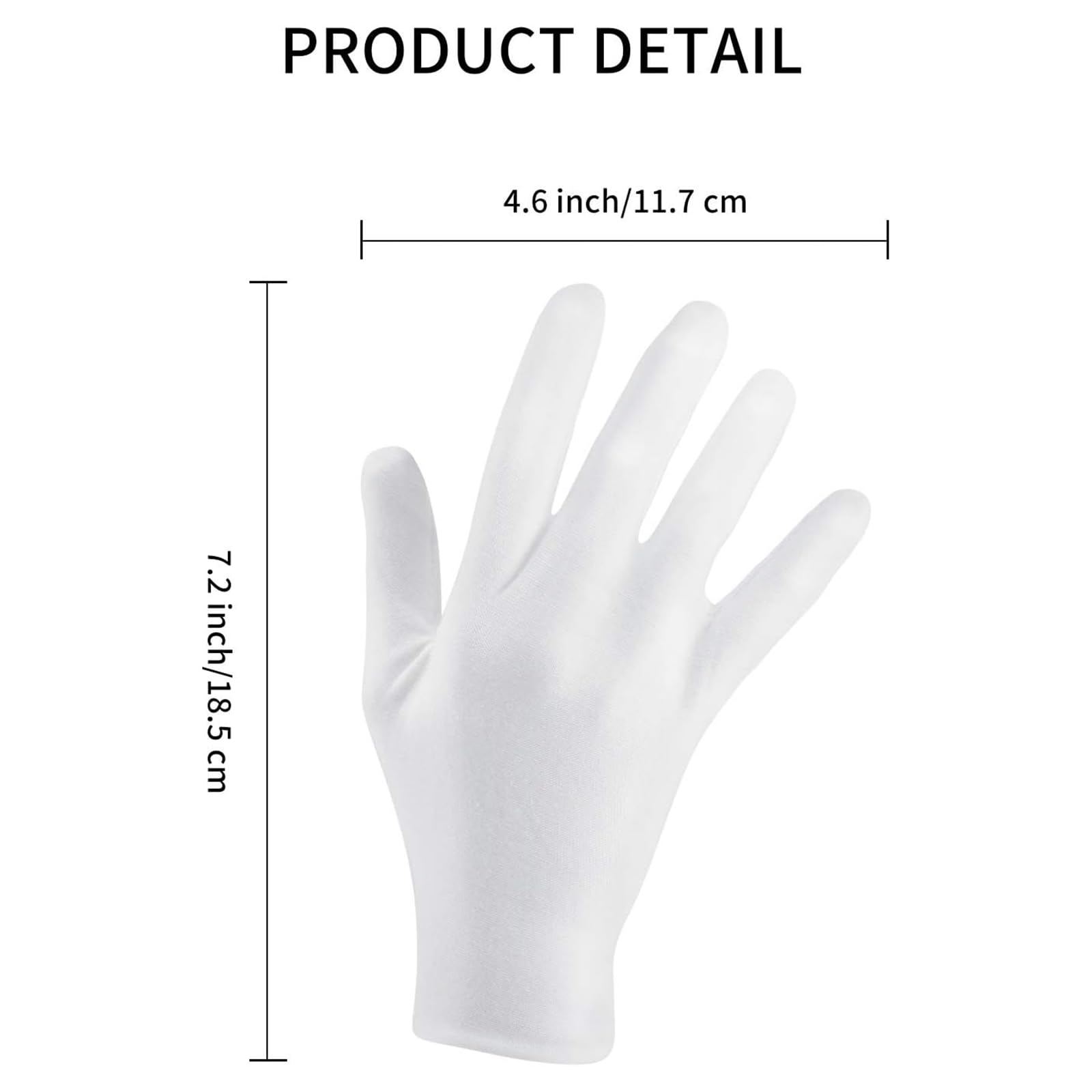 Frienda 300 Pcs Cotton Gloves Bulk Large Size for Men Women Inspection Gloves for Dry Hand Art Handling Coin Jewelry(L)