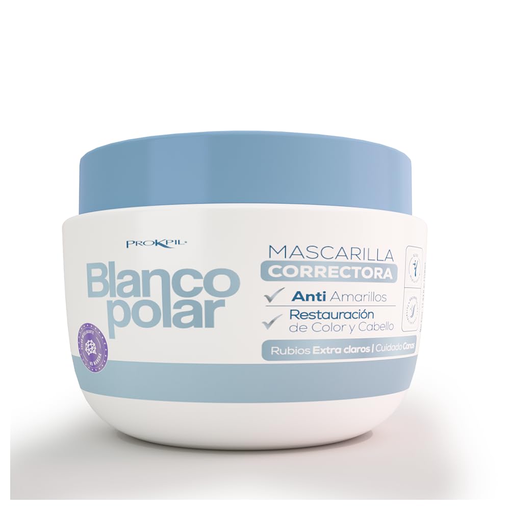 Prokpil Corrective Mask Polar White Extra Light and Gray Blonde Hair | White Polar Restaurador De Color y Canas Colombia (11.8oz