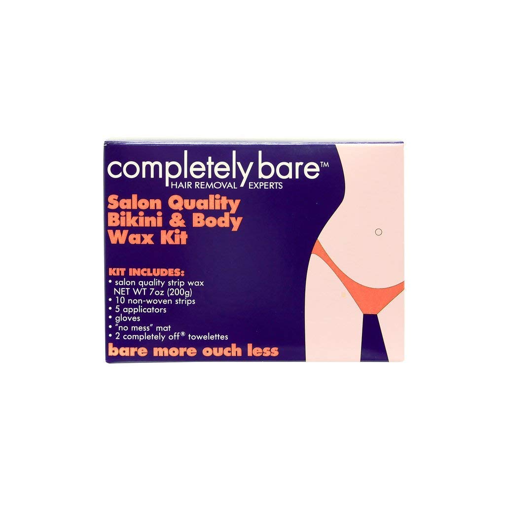 Completely Bare bare more ouch LESS Bikini & Body Waxing Kit to Remove Deepest and Coarest of Hairs - For Hairless & Smoother Sk