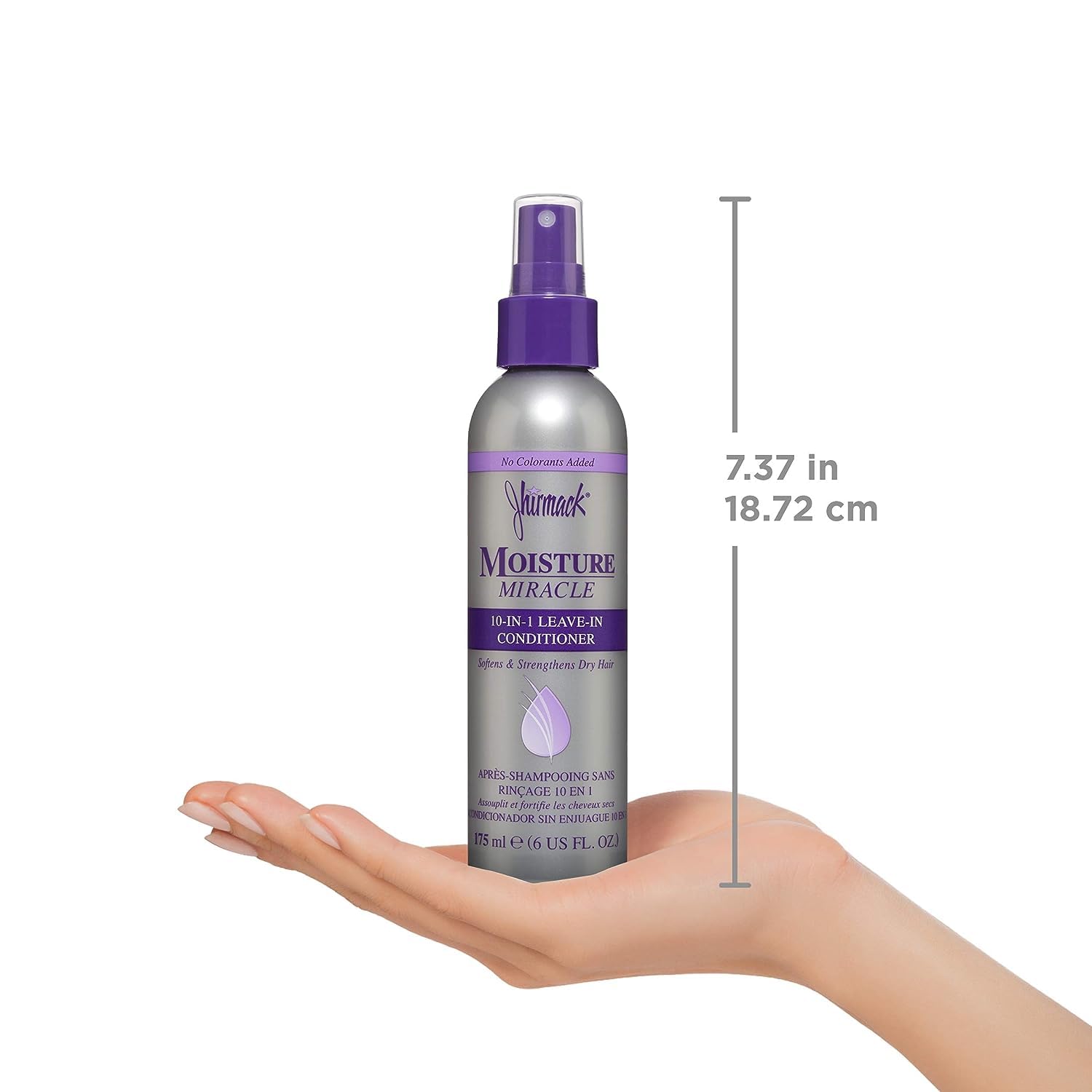 Jhirmack 10-In-1 Leave-In Conditioner Spray | Heat Protectant | Detangles, Softens, Repairs & Adds Shine | Made With Vitamin E &