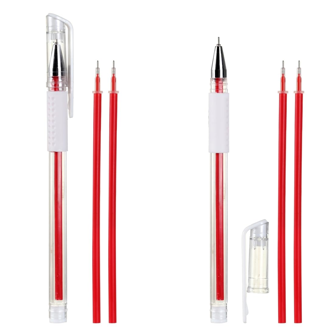 TEONEI Eyebrow microblading Marker Pen,Skin Marker Pen,Eyebrow Permanent Makeup Position Mapping Mark Tools (Red)