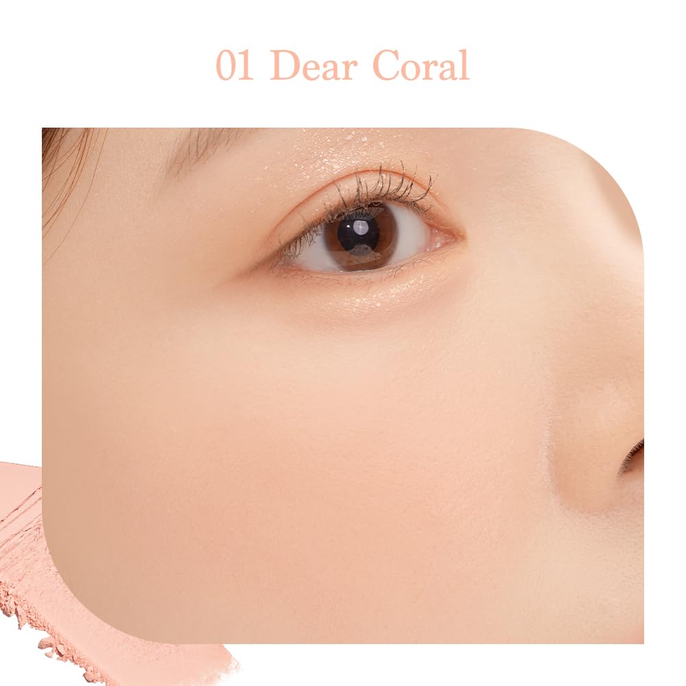 Dasique Blending Mood Cheek #03 Peach Blending L Vegan, Cruelty-Free L 4 Blendable Shades In Lightweight, Long-Lasting, Smooth P