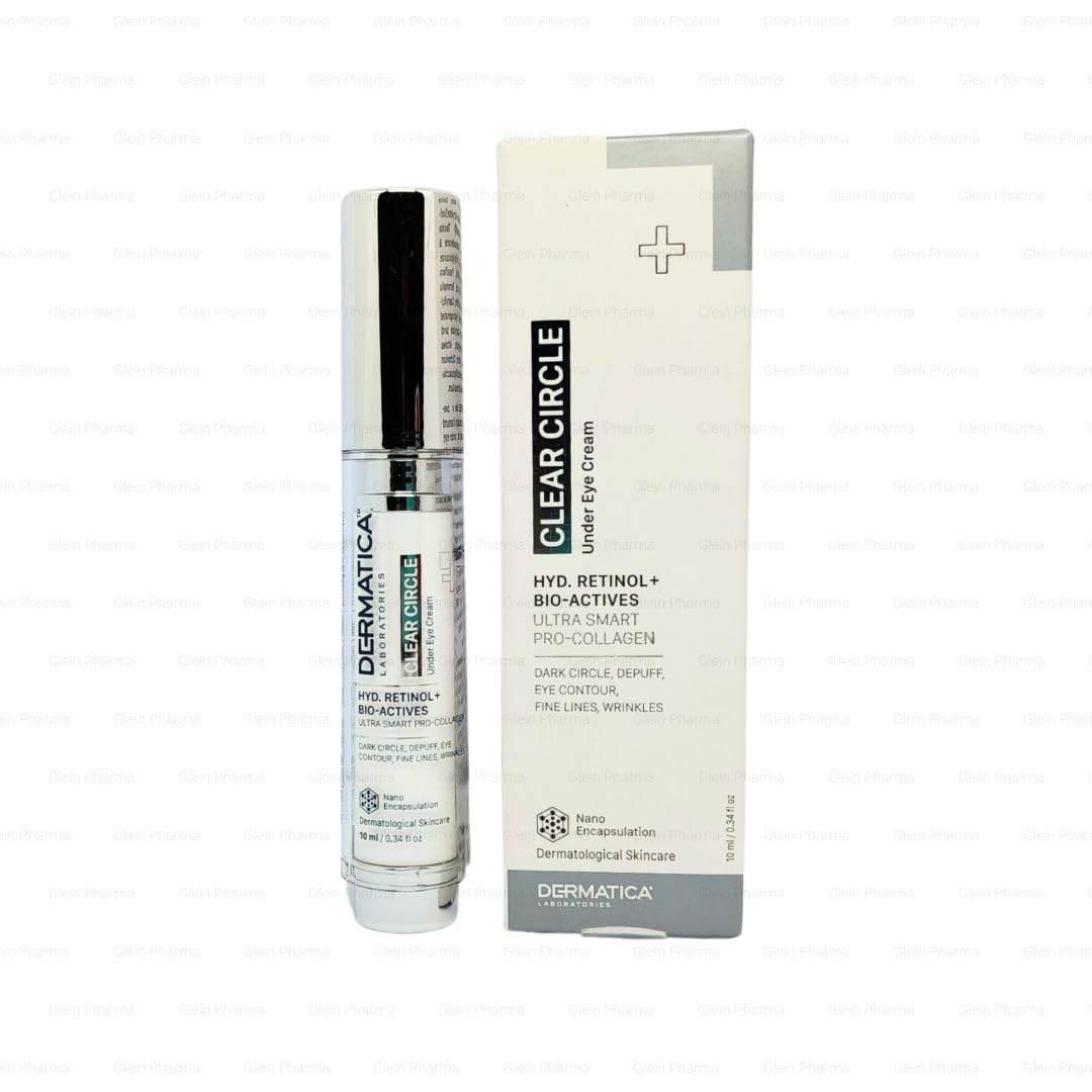 Dermatica Clear Circle Under Eye Cream | With Hydrogenated Retinol & Bio-Actives | Targets Dark Circles, Puffiness, Fine Lines &