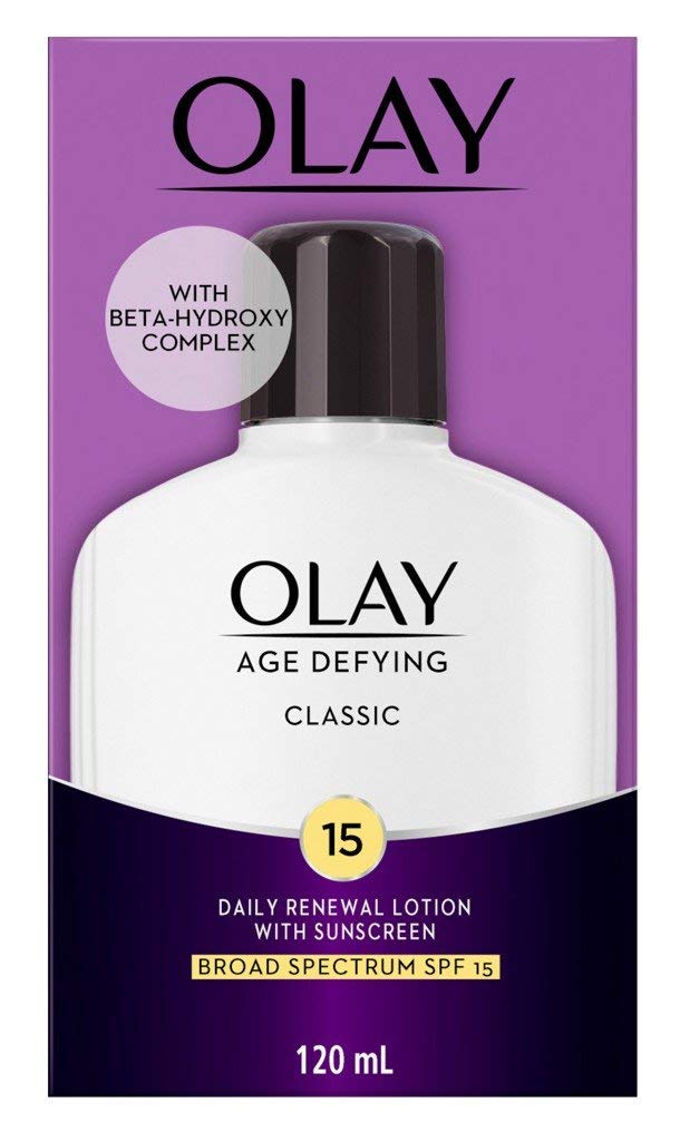 Olay Age Defying Classic Daily Renewal Lotion, With Sunscreen, Classic 4 Oz (Pack Of 2)