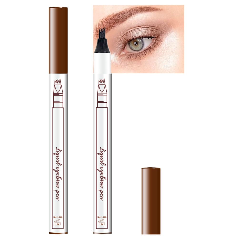 Eyebrow Ink Pencil By Brow Stylist -Micro 4 Point Brow Pen Lift & Snatch Eyebrow Pen Kits With 3 Eyebrow Stencil Long-Lasting Wa
