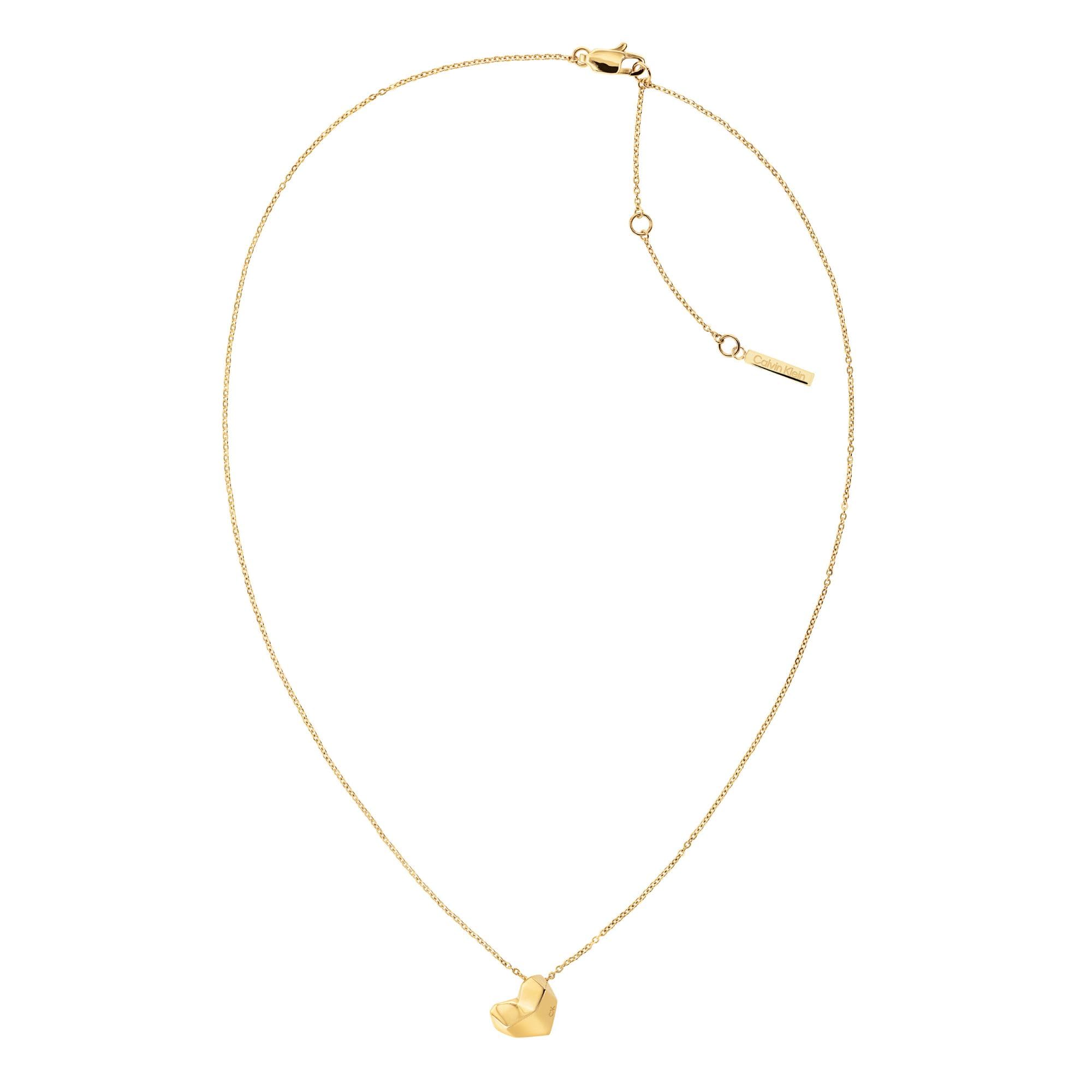 Calvin Klein Jewelry Womens Pendant Necklace, Color: Yellow Gold (Model: 35000036)