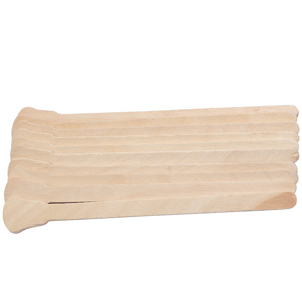 100PCS Wood Wax Applicator Sticks Spatulas for Eyebrow Nose Hair Removal Ice Cream and Mask Sticks Applicator