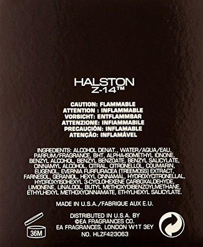 Halston Z-14 2.5 Cologne Splash For Men