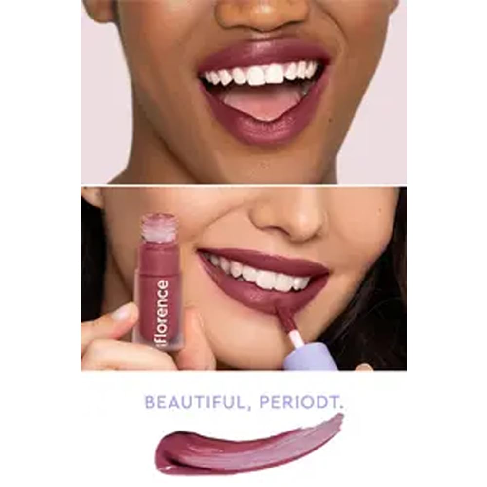 Florence By Mills Be A Vip Velvet Liquid Lipstick, Love Me Pov (Mauve), 0.13 Oz/ 3.8G