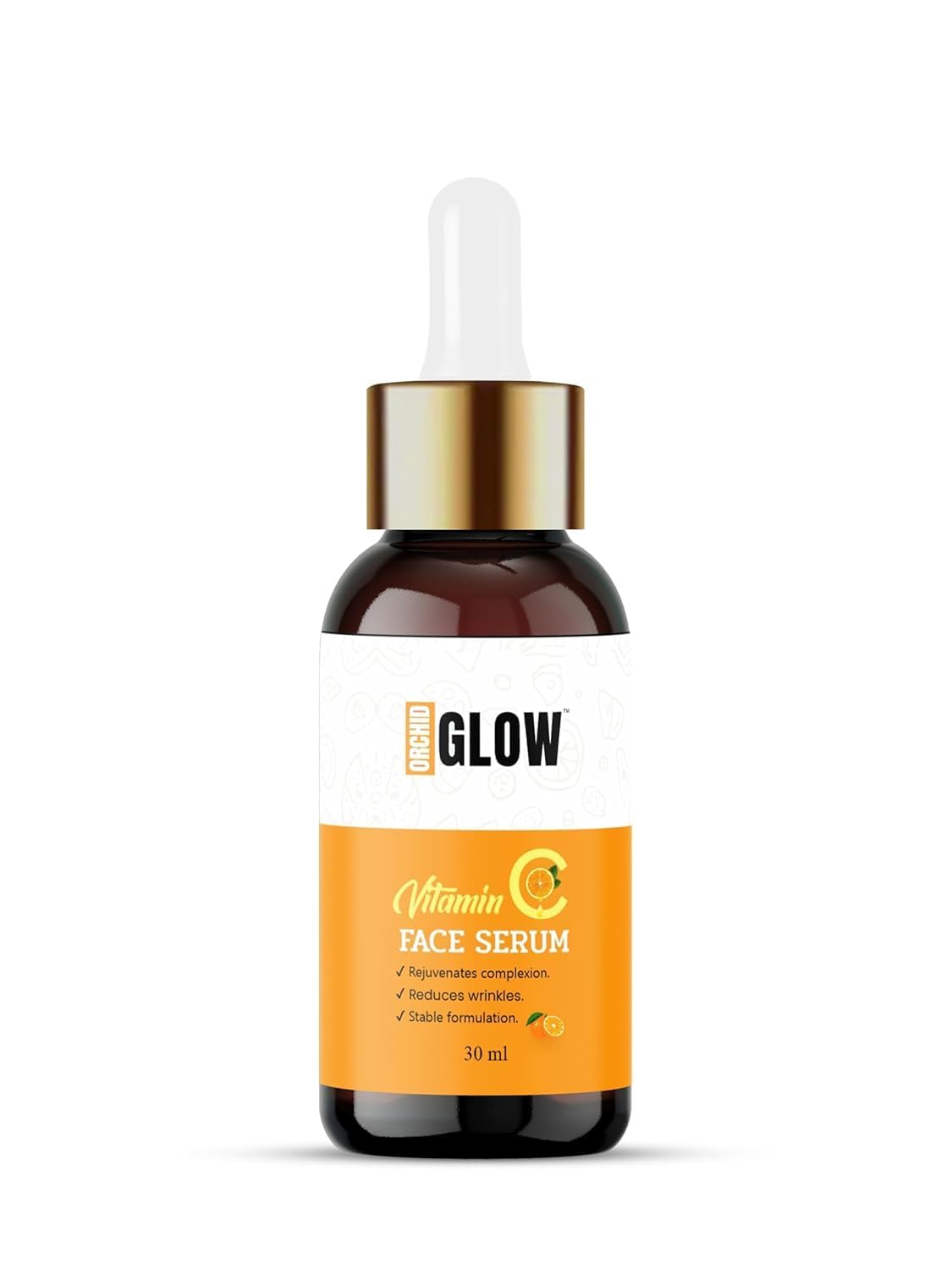 Orchid Glow Vitamin C Face Serum For Glowing Skin | AntiAging, Brightening & Hydrating Formula | Reduces Wrinkles & Dark Spots 