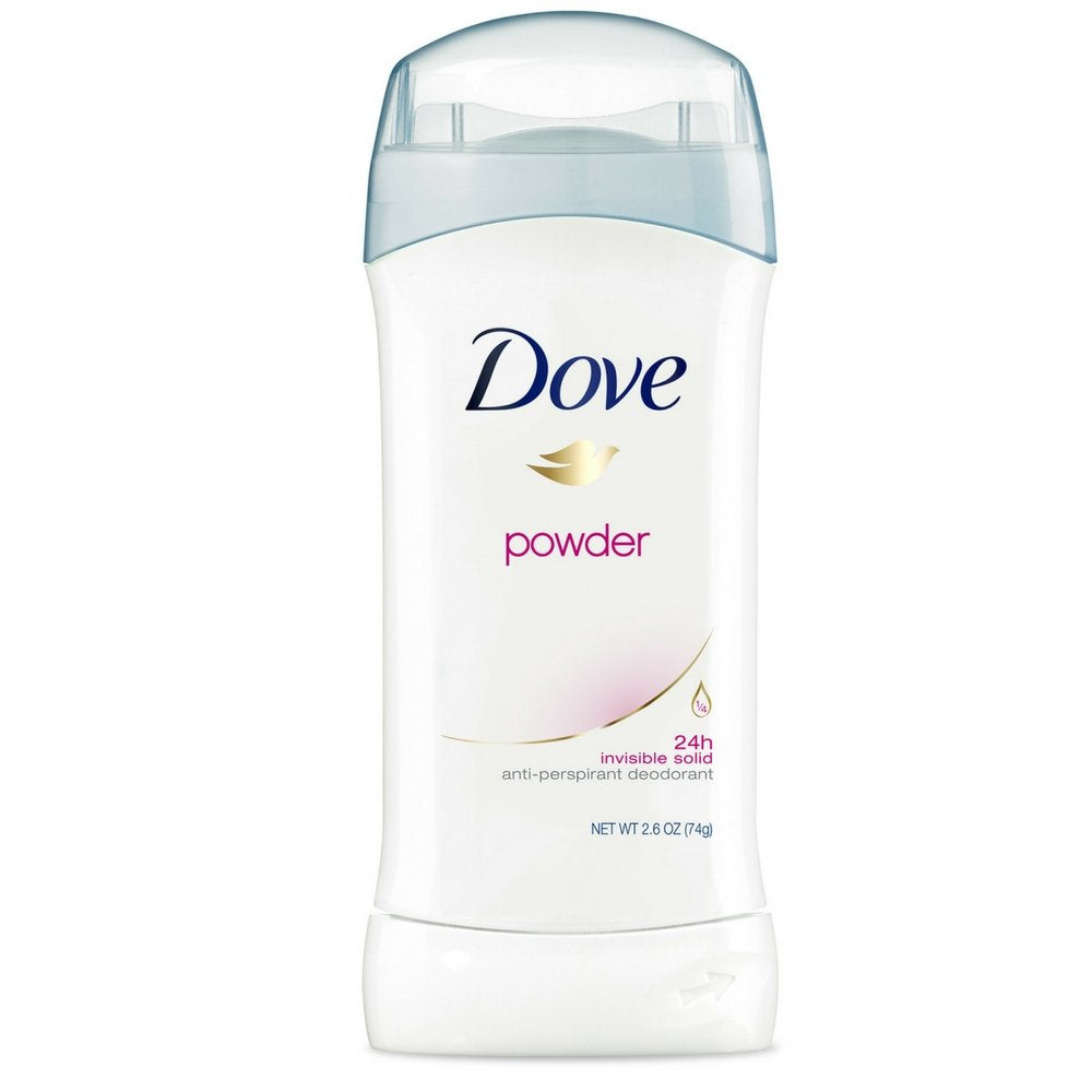 Dove Deodorant 2.6 Ounce Invisible Solid Powder (76ml) (2 Pack)