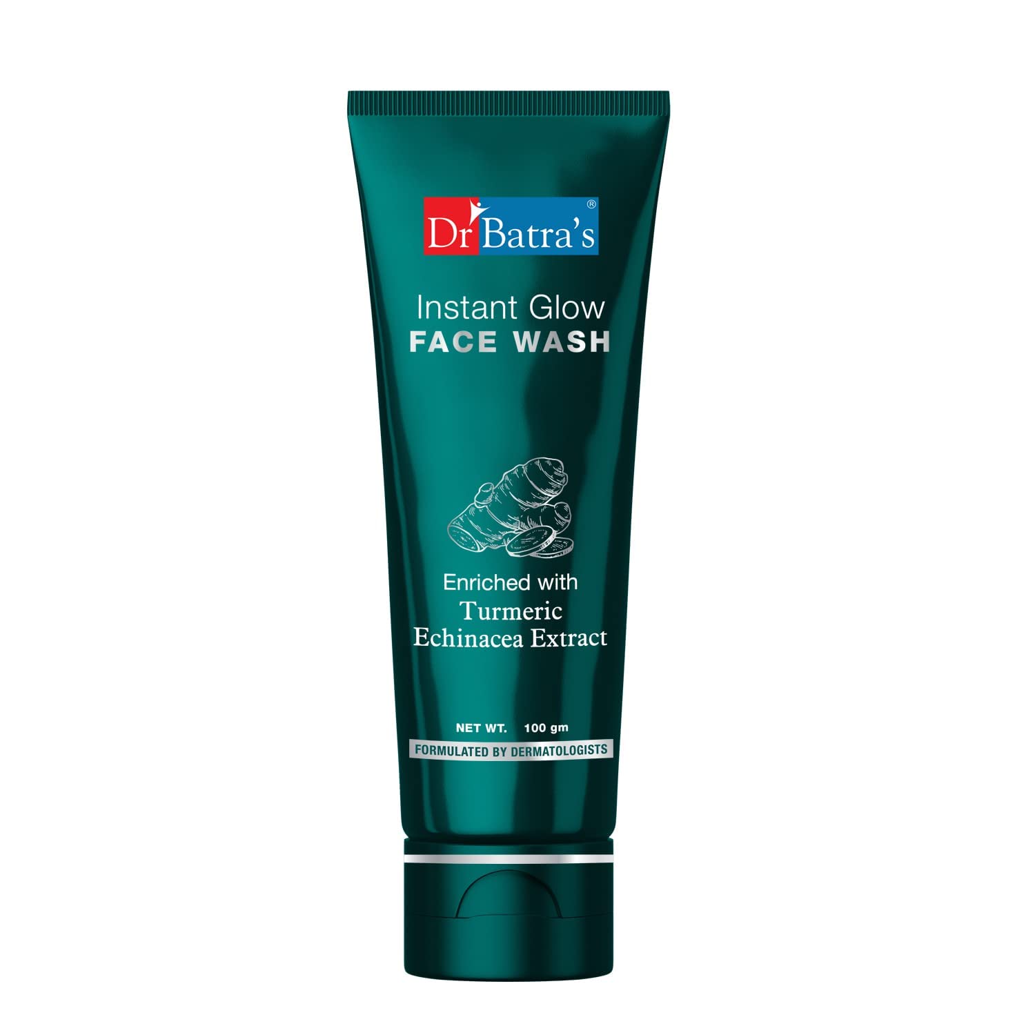 Dr. BatraS Instant Glow Face Wash, Enriched With Turmeric, Repairs Skin Damage, Prevents Infections, Face Wash For Skin Complex