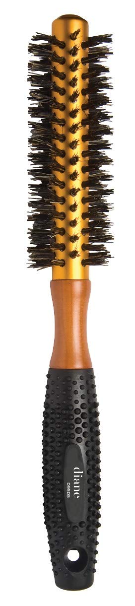 Diane 6-Row Comfort Grip Reinforced Boar Bristle with Aluminum Barrel Round Brush