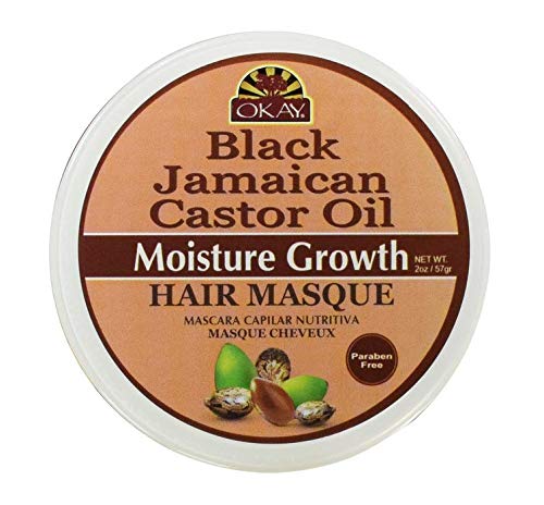 OKAY | Black Jamaican Castor Oil Hair Masque | For All Hair Types & Textures | Prevent Damage for Maximum Growth | Moisturizes &