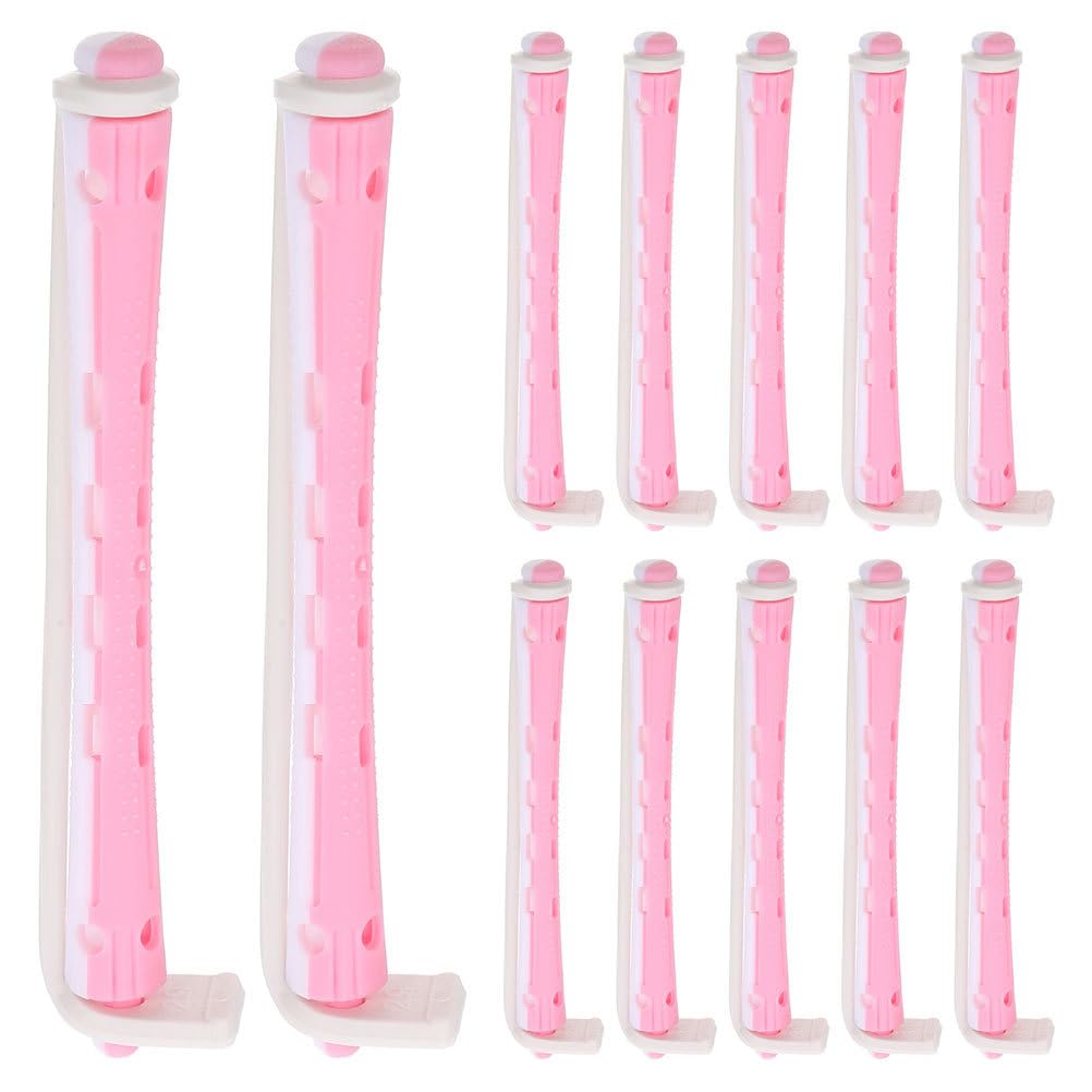 DEARMAMY Perm Rods Flexible Hair Curlers Set 24 Pcs Plastic Curling Rods for Women Diy Hair Styling Tools Salon and Home Use 3.5