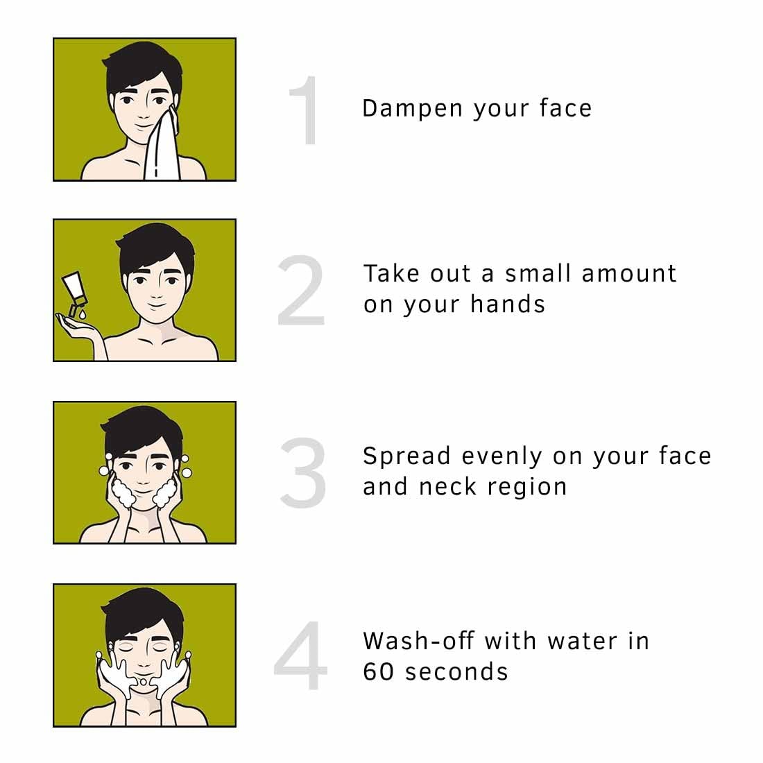 Ustraa Face Wash - for Oily skin - 3.52 oz - Especially for Oily skin, For acne-prone skin, No Sulphate No Paraben, Checks acne