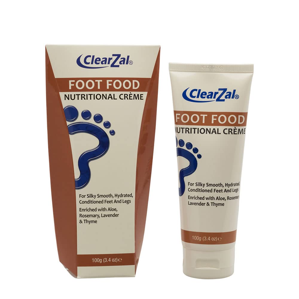 Clearzal Nutritional Foot Food Cream With Aloe Vera, Urea Based Cream, Quick Absorbing, Non-Greasy, Retains Skins Natural Hydrat