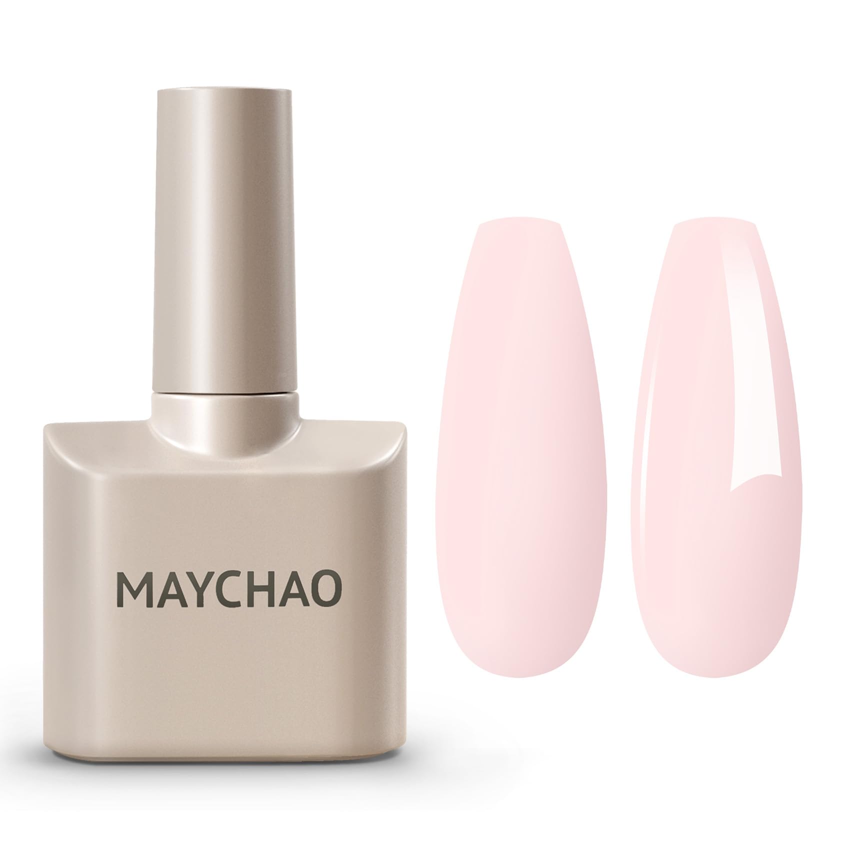 MAYCHAO 15ML Creamy Pink Gel Nail Polish 1Pc Pink Gel Polish Soak Off UV LED Nail Polish Nail Art Starter Manicure Salon DIY at 