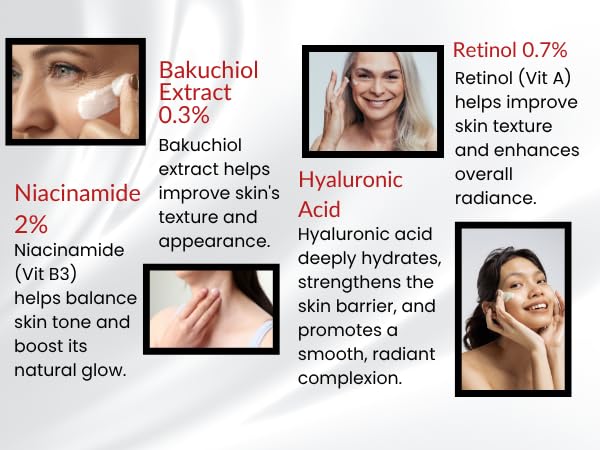 Retinol Moisturizer Cream 50 ml - Pack of 1 - Face, Eye, Forehead, Crow's Feet, D  collet   & Neck Cream - Fights Sagging Appear