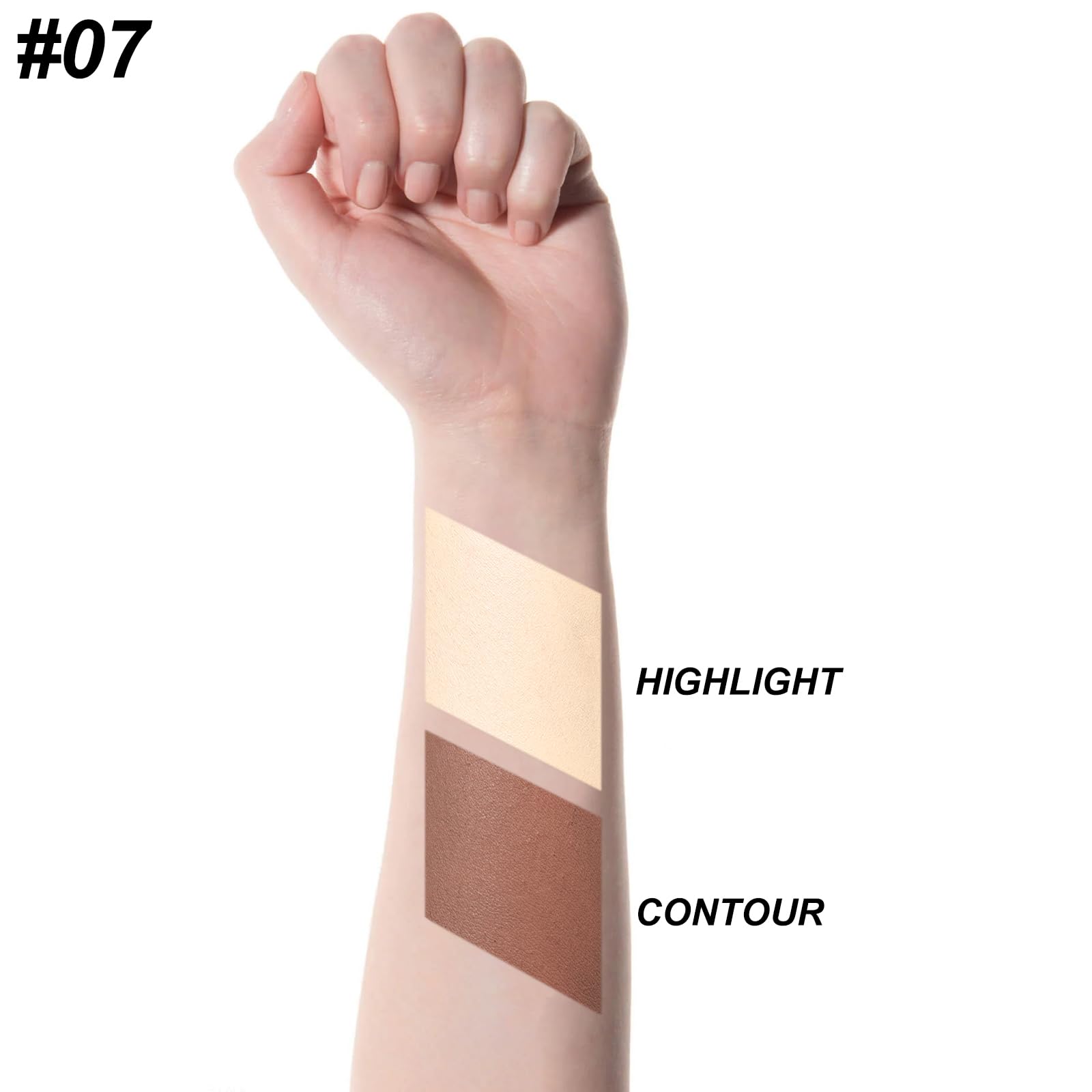 Focallure 2 In 1 Cream Bronzer And Highlighter Stick,Non-Greasy & Non-Drying Contour Pencil,Easy To Create A Natural Matte Finis