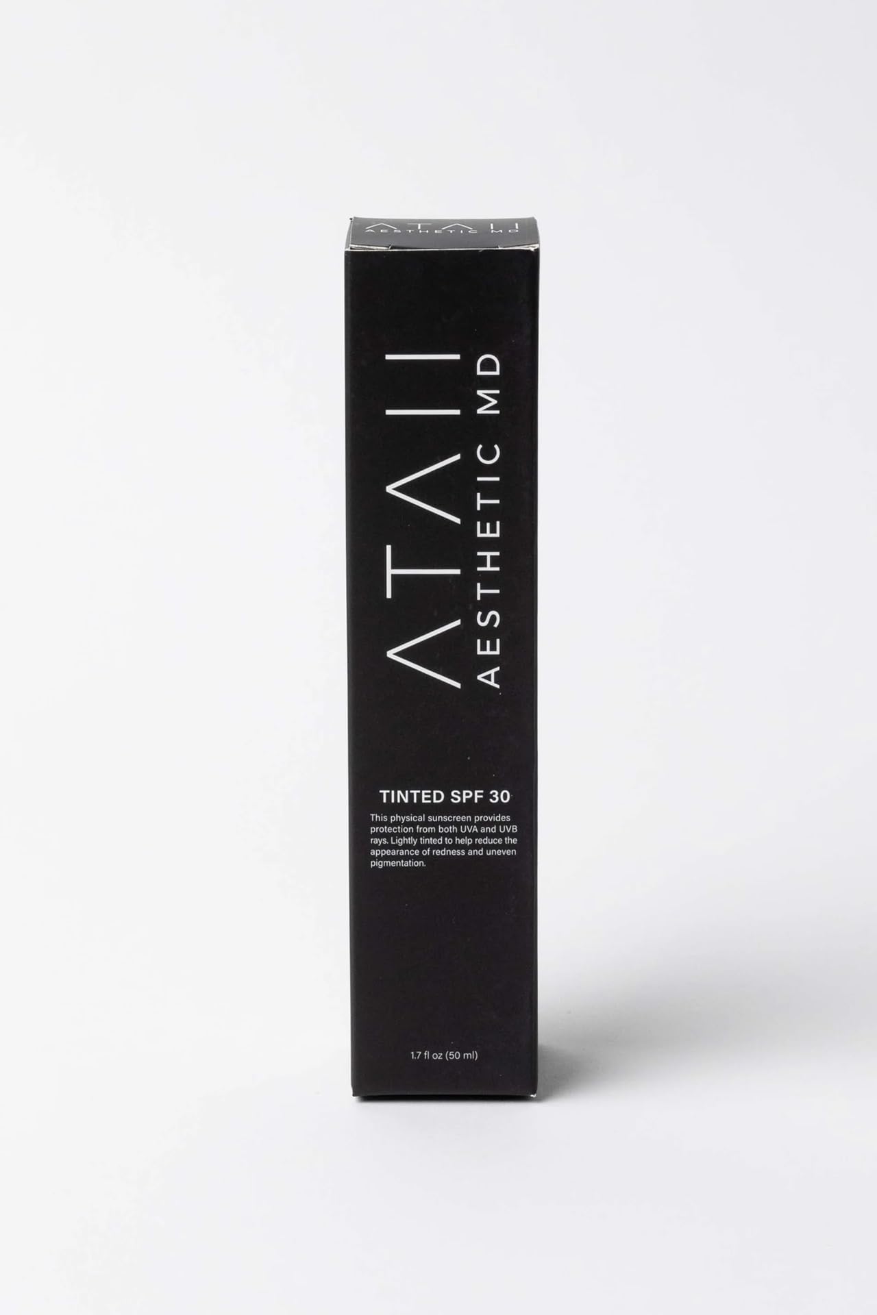 Ataii Aesthetic MD Tinted SPF 30 Face Sunscreen  Lightweight Sunblock with Natural Tint to Even Tone & Reduce Redness, NonGrea