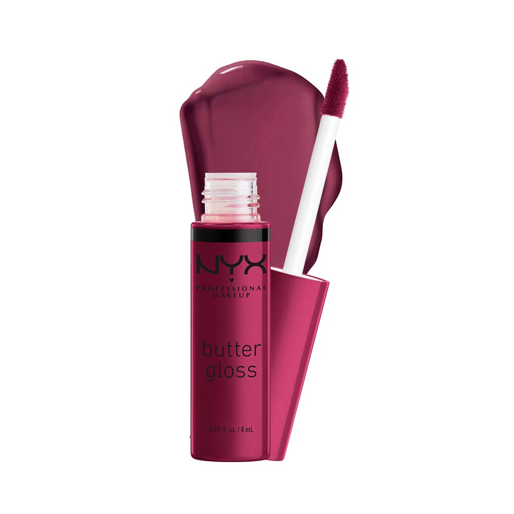 NYX PROFESSIONAL MAKEUP Butter gloss, Non-Sticky Lip gloss - Devils Food cake (Deep Plum)