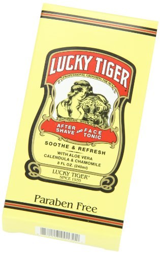 Lucky Tiger After Shave and Face Tonic, 8 Ounce