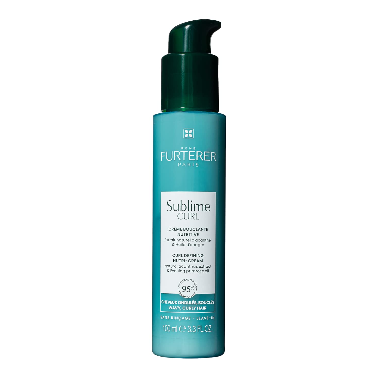 Rene Furterer SUBLIME CURL Curl Nutri-Activating Cream - For Curly, Wavy Hair - Curl Enhancing Leave-In - Humidity & Frizz Contr