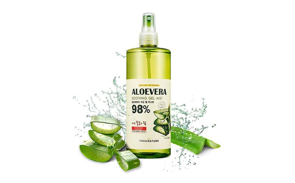 BC233 Aloe Vera 98% Moisture Soothing Gel Mist  13.5 fl oz. (400 ml) for FROMNATURE