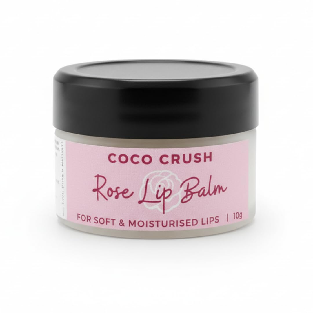 Coco Crush Natural Rose Lip Balm With Spf 50 | Heals Dry, Chapped & Pigmented Lips | Sun Protection | With Rose Extract, Shea Bu