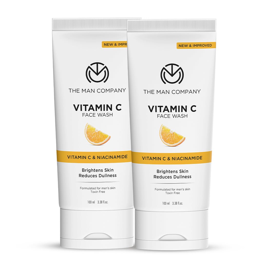 The Man Company Skin Brightening Vitamin C Face Wash With Turmeric And Niacinamide For Clean, Bright & Soft Skin I Oil Free Look