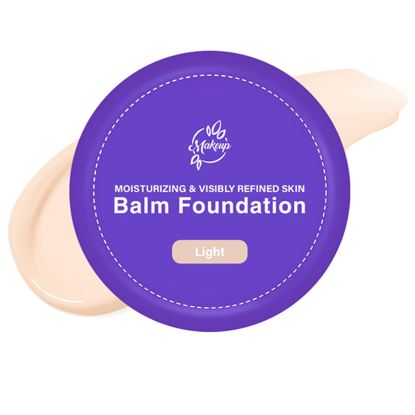 Balm Foundation for Mature Skin - Tattoo Cover up - Blurs Fine Lines, Satin Finish for All Skin Types, Portable 20g(Fair)