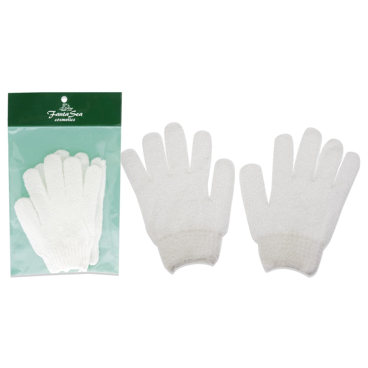 Exfoliating Gloves - White By Fantasea For Women - 1 Pair Gloves