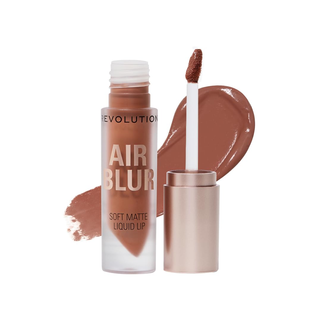 Revolution Air Blur Matte Liquid Lipstick Fawn | Bold Color, Soft Focus Finish | Lightweight, NonDrying, TransferProof | Long