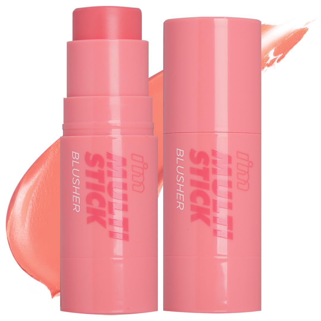 I'M MEME Blusher - I'm Multi Stick 001 Rose | Easy Blendable Cream Blush for Natural Look, Multi Blush Stick for Cheek Tint, Fac