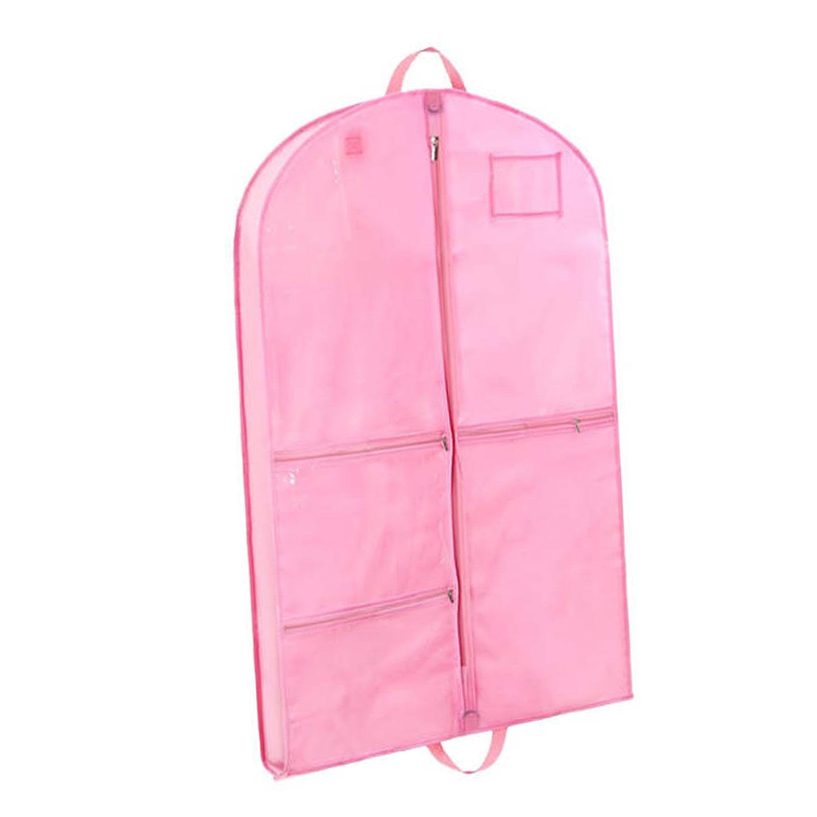 Atorse Dance Garment Bag Clothes Protector Travel Storage Multipurpose With Pockets Pink