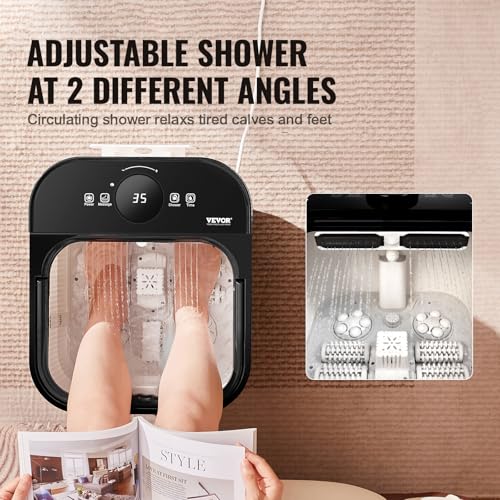Vevor Foot Spa Bath Massager With Heat Pedicure Foot Bath Tub For Stress Relief