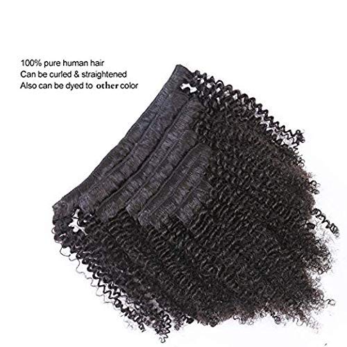 Loxxy Afro Curly Clip In Hair Extensions 3C 4A Natural Human Hair Clip Ins For Black Women Brazilian 8A Remy Hair Kinky Curly Cl