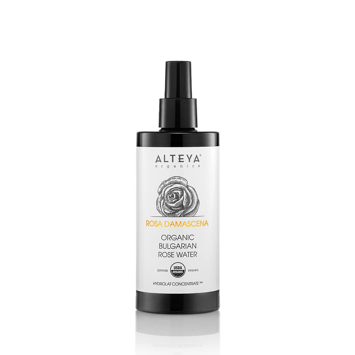 Alteya High-Potency Rose Water Usda Organic Facial Toner, 6000 Roses In A Bottle, 6.8 Fl Oz/200Ml Pure Bulgarian Rosa Damascena