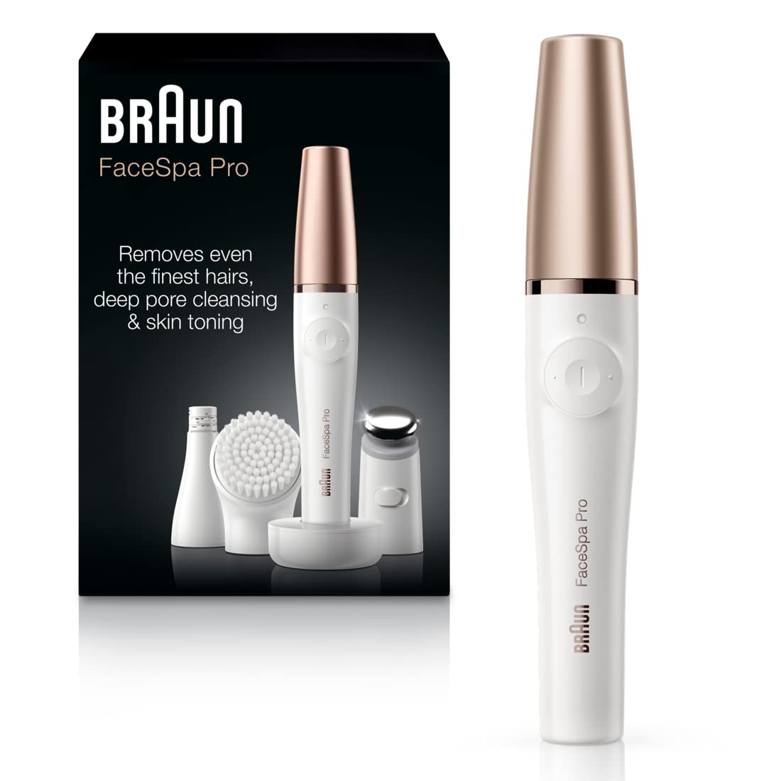 Braun Face Epilator Facespa Pro 911, Facial Hair Removal For Women, Hair Removal Device, 3-In-1 Epilating, Cleansing Brush And S