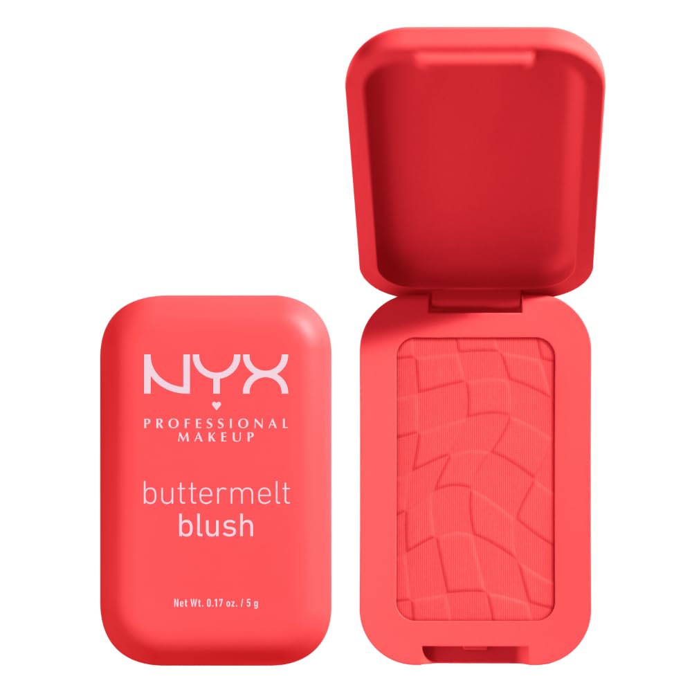 NYX PROFESSIONAL MAKEUP Buttermelt Powder Blush, Fade and TransferResistant Blush, Up to 12HR Make Up Wear, Vegan Formula  Had