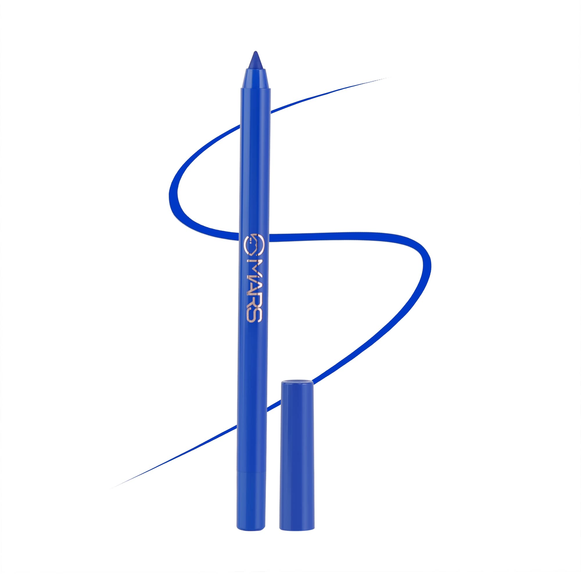 Mars WonT Smudge WonT Budge Smooth Glide Matte Kajal Pencil| Long Stay & Waterproof (1.4G) (02-High Tide), Blue